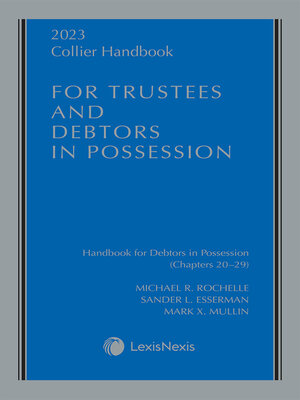 cover image of Collier Handbook for Trustees and Debtors in Possession
